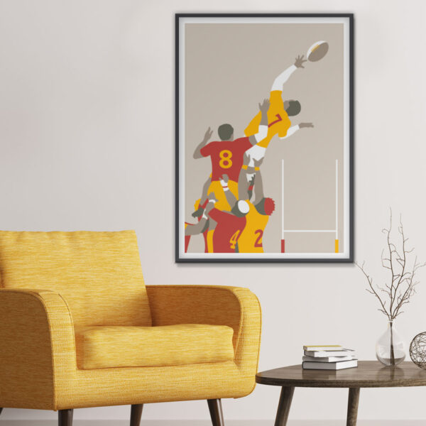 Affiche conceptuelle avec touche de rugby par i-Art, image galerie 2.