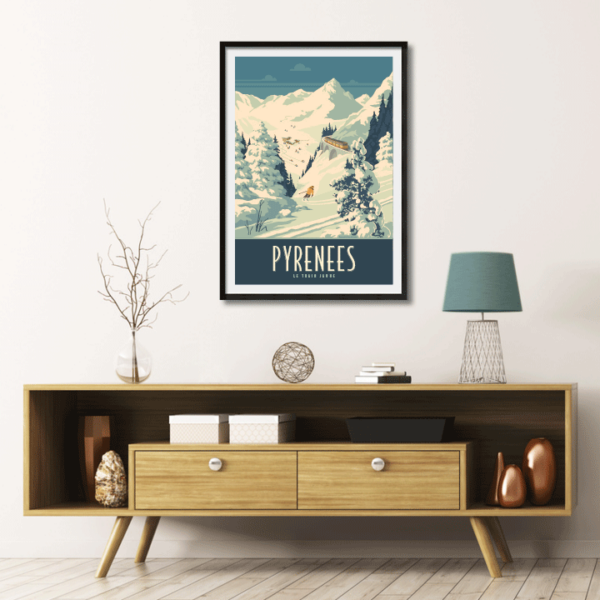 Poster Pyrénées Le Train jaune – Image 3