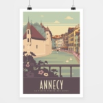 Poster Annecy la Vieille Ville