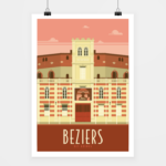Poster Béziers les arènes