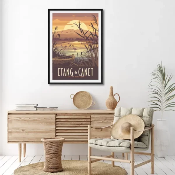Affiche Canet L'étang | Brun – Image 3