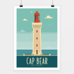 Poster Cap Béar rétro