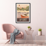 Poster Cap Ferret Le Phare | Rouge – Image 3