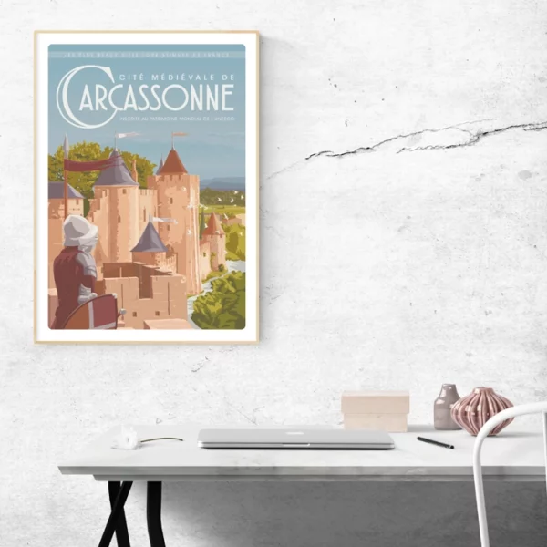Poster Carcassonne médiévale – Image 2