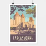 Poster Carcassonne Porte Narbonnaise