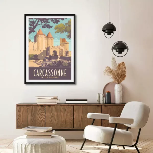 Poster Carcassonne Porte Narbonnaise – Image 2