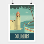 Poster Collioure rétro