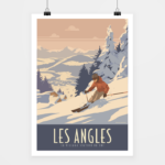Poster Les Angles Station de ski