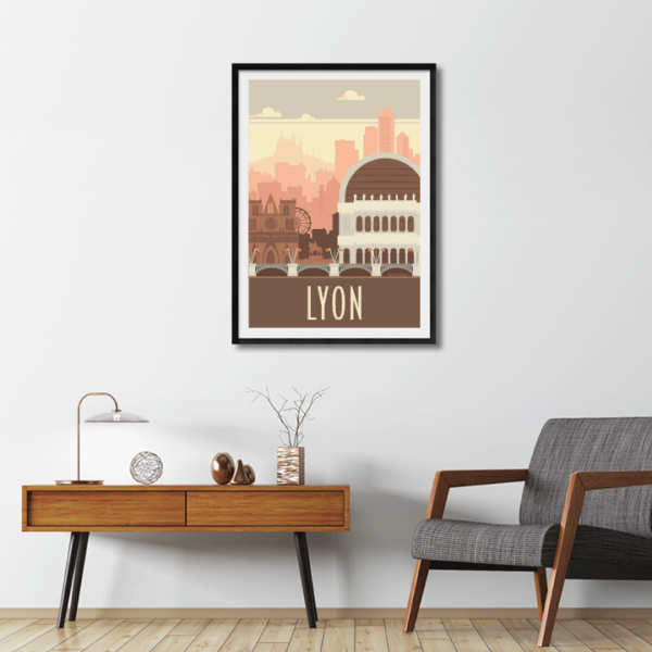 Poster Lyon rétro – Image 3
