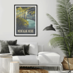 Poster Montagne Noire La rigole | Bleu – Image 3