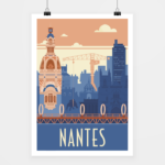 Poster Nantes rétro