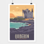 Poster Quiberon le château | Crépuscule