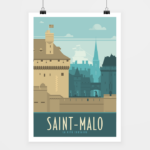 Poster Saint-Malo rétro