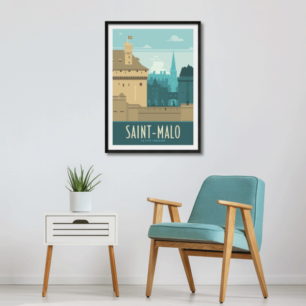 Poster Saint-Malo rétro – Image 3