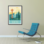Poster Seattle rétro – Image 3
