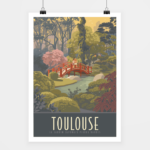 Poster Toulouse - Le jardin Japonais Pierre Baudis