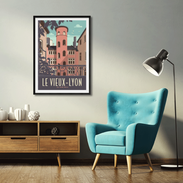 Poster Lyon La Tour Rose – Image 3