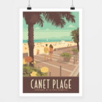 Poster Canet plage