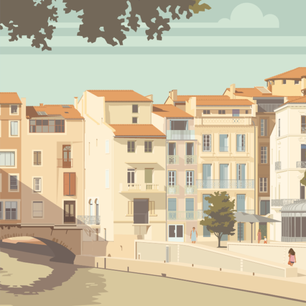 Poster Narbonne le canal – Image 2