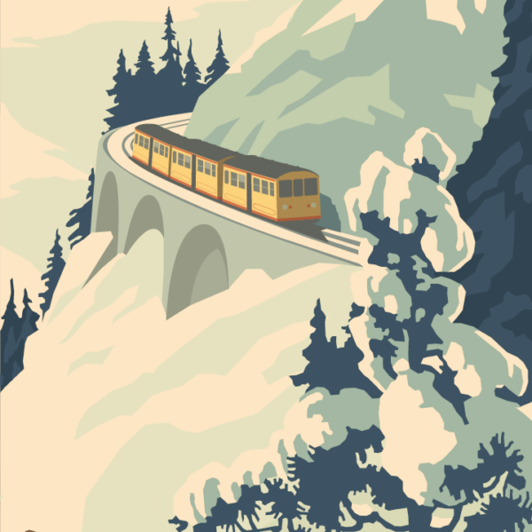 Poster Pyrénées Le Train jaune – Image 2