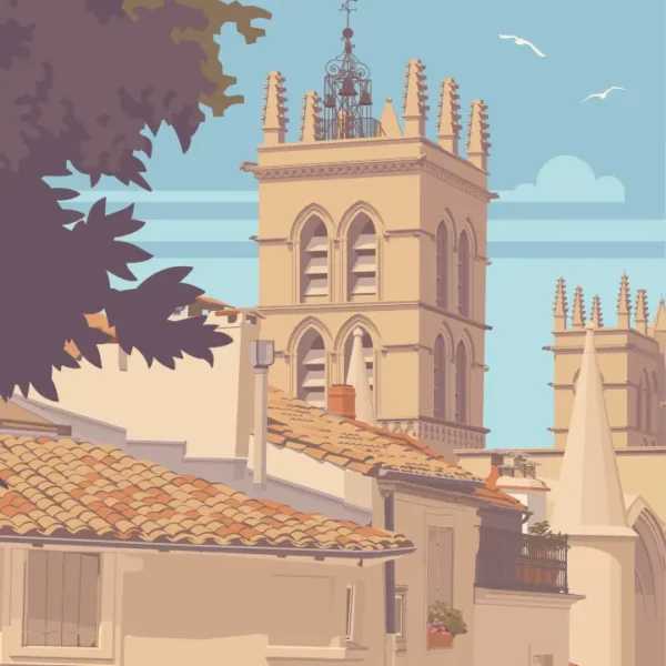 Poster Montpellier Cathédrale – Image 2