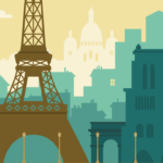 Poster Paris rétro vert – Image 2