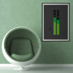 Green-themed Minimal Poster Volume master from i-Art.