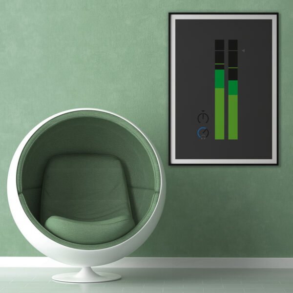 Green-themed Minimal Poster Volume master from i-Art.
