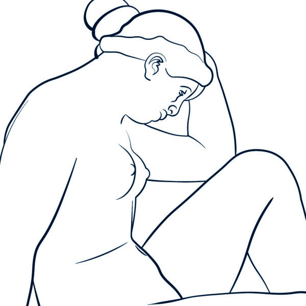 Gros plan sur le poster La méditerranéenne de Maillol de i-Art.