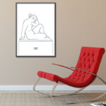 Méditerranéenne de Maillol poster from i-Art, abstract design.