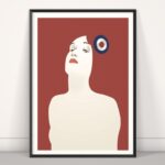 Minimalist Poster Marianne in a sleek frame on a solid background