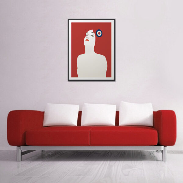 Minimalist poster of Marianne, elegant concept design from i-Art.