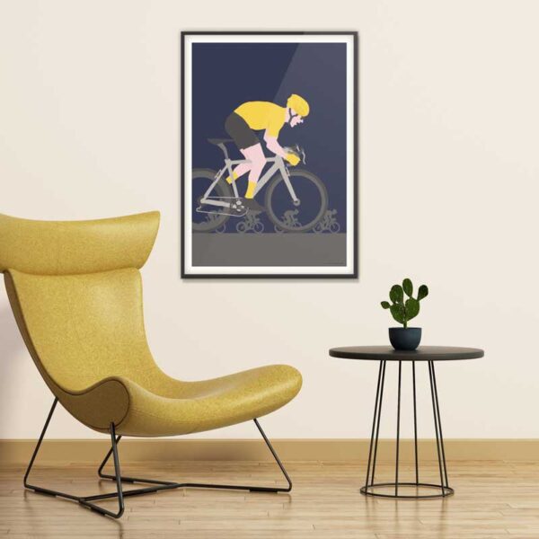 Vintage Tour de France jerseys poster from i-Art collection