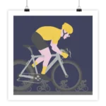 Poster Maillots du tour de France depicting vintage cycling jerseys.