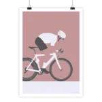Vintage maillots du Tour de France poster by i-Art, vibrant and nostalgic.