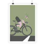 Vintage Poster Maillots du Tour de France by i-Art, minimal design.