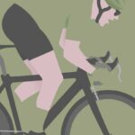 Zoomed view of vintage Poster Maillots du tour de France design.