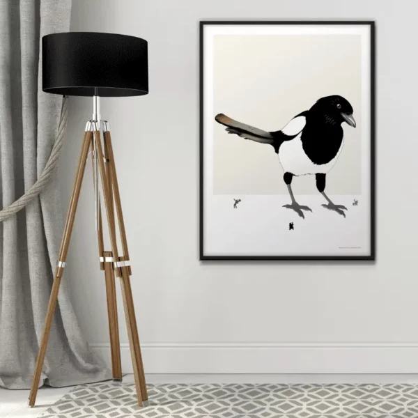 Surréaliste i-Art poster showing a minimalistic pie design.