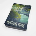 25 Cartes postales Montagne Noire La rigole | Bleu A6