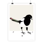 Poster de style surréaliste Pie minimaliste par i-Art.