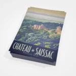 Chateau de Saissac A6 cartes postales, vue principale du château.