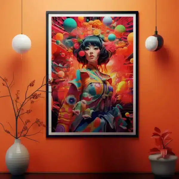 Surreal artwork of Japanese urban scene, Strange Japan by i-Art.