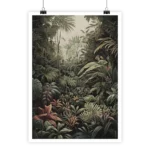Scène Tropicale #1 couleur vintage poster by i-Art, natural theme.