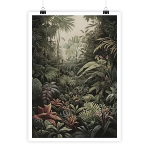 Scène Tropicale #1 couleur vintage poster by i-Art, natural theme.