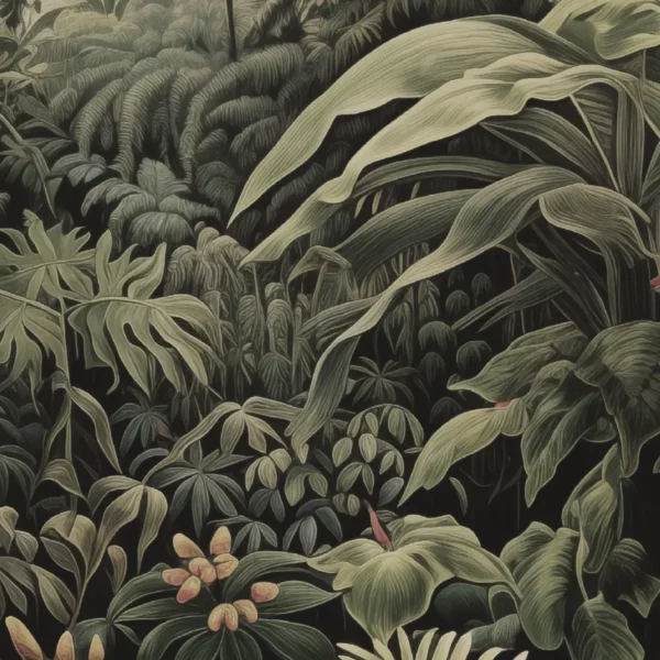 Scène Tropicale #1 couleur poster with vintage natural design.