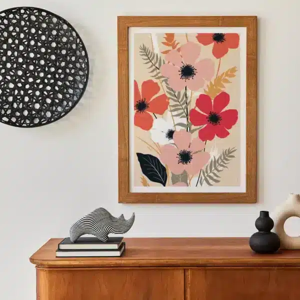 Minimal vintage artwork Fleures Matisse #2 by i-Art, gallery view.