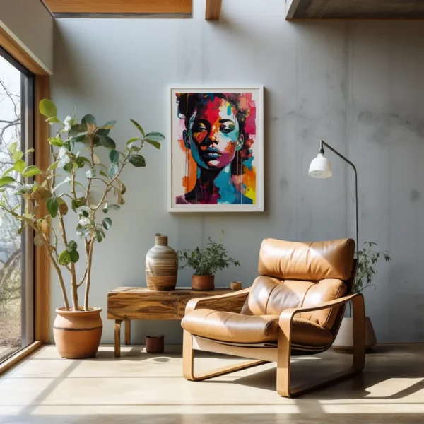 Black Beauty artwork from i-Art, vibrant PopArt style painting.