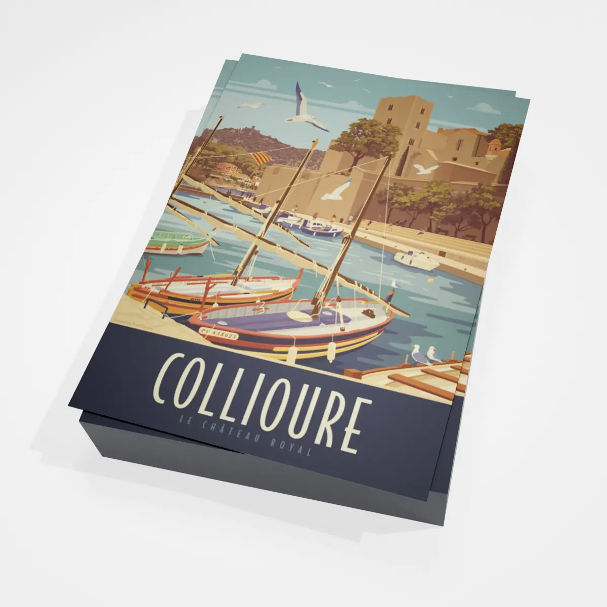 collioure chateau Cartes postales Collioure chateau