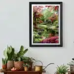 Jardin Japonais Multicolore with vibrant surrealistic natural elements.