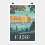 Affiche Collioure La baie